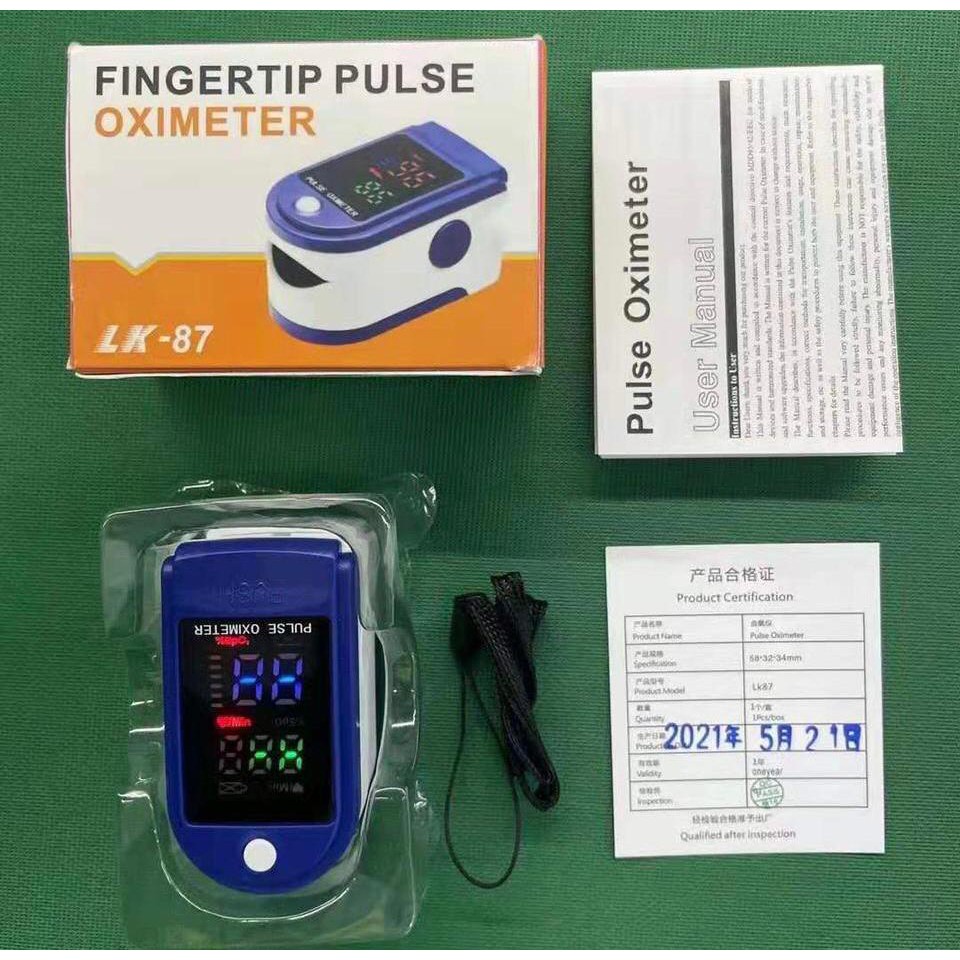 Oximeter Fingertip Pulse Oxymeter LK87 LCD Full Colour Oximeter LK 87 OXIMETER