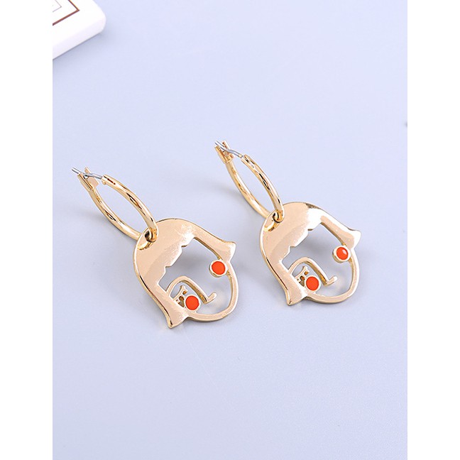 LRC Anting Tusuk Fashion Cartoon Child Cartoon Character Earrings F89197