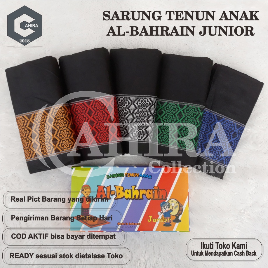 SARUNG ANAK SARUNG TENUN ANAK ALBAHRAIN SERIAL BLACK