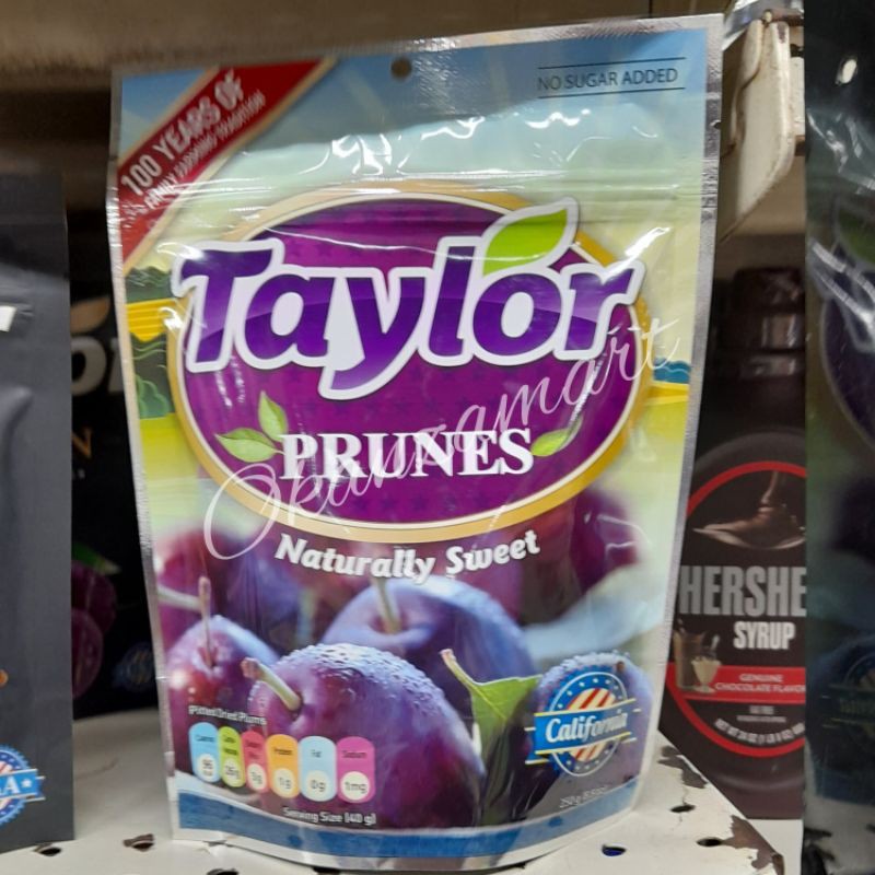 

Taylor Prunes Naturally Sweet 250gr