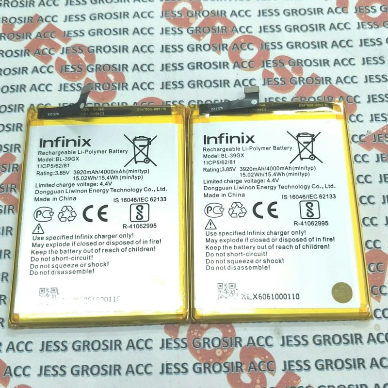 Battery Batre Baterai Infinix Hot 6 Pro X608 Hot S3 X573 BL39GX BL-39GX BL 39GX