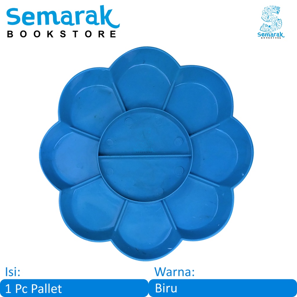

Palet Plastik Tempat Pencampuran Cat Air - Biru [1 Pc]