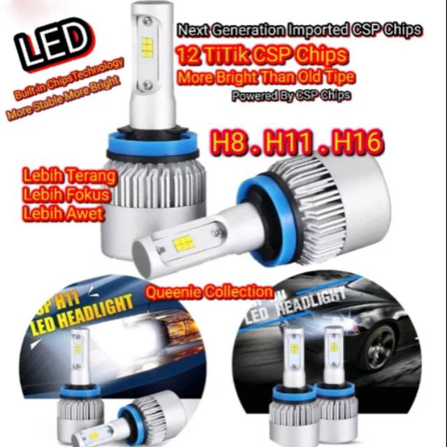 LED H8.H11.H16 CSP CHIPS NEXT GENERATION
