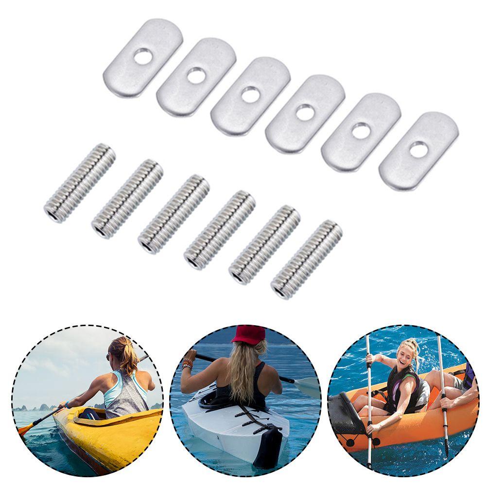 Suyo 4Pcs Sekrup Pengencang Bahan Stainless Steel Untuk Kayak / Kano