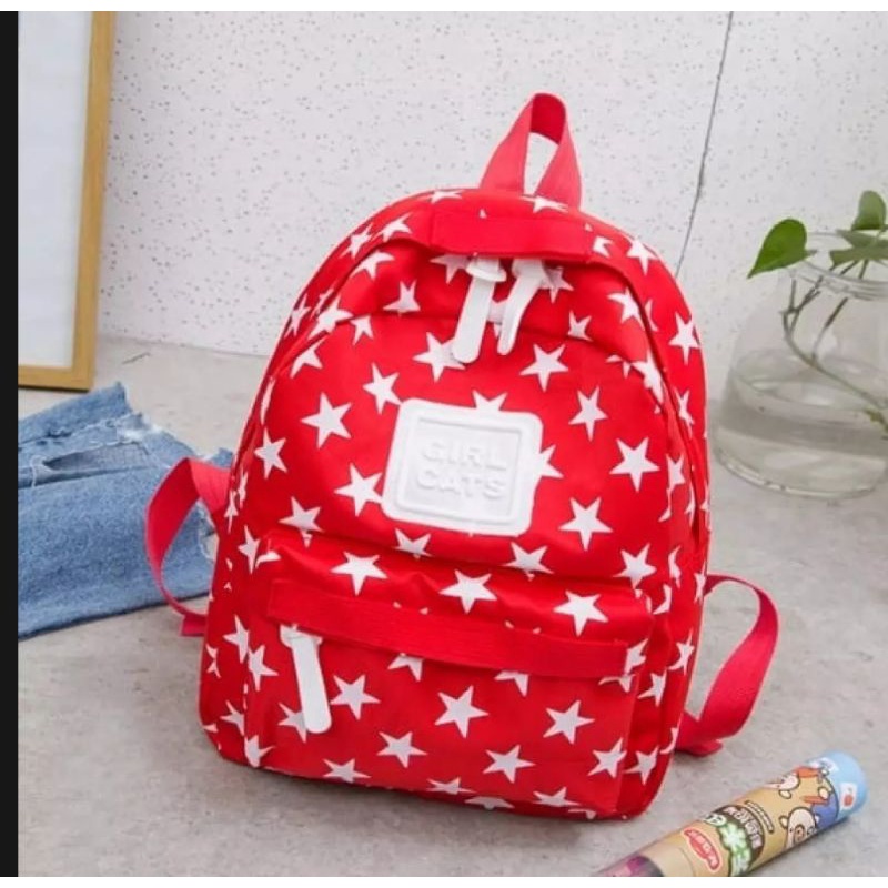 Tas ransel mini anak perempuan motif bintang/ransel mini anak  terbaru