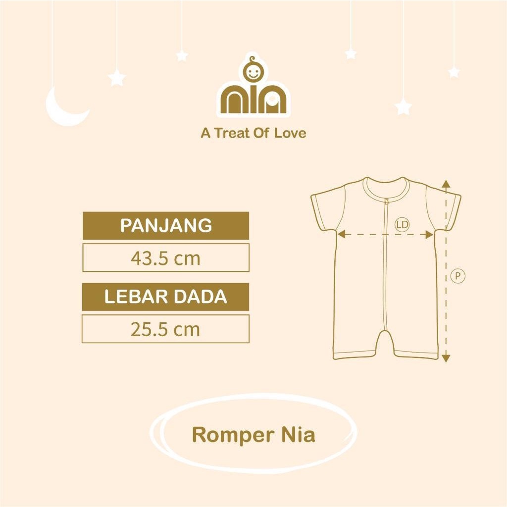 Romper bayi Polos Premium - Romper Nia Premium Lucu