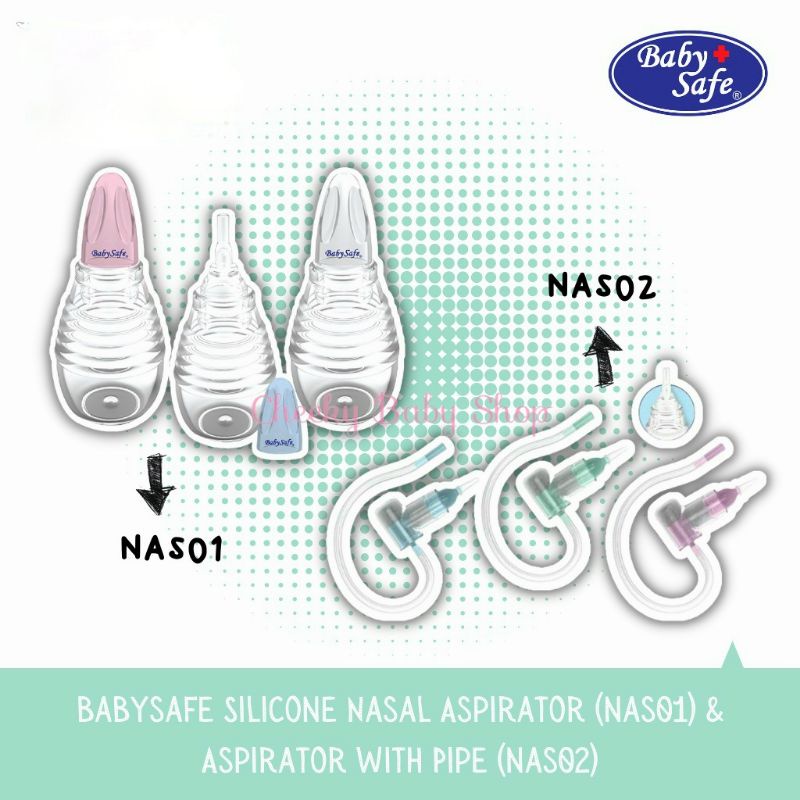 BABY SAFE Nasal Aspirator Sedotan Ingus Bayi NAS01 &amp; NAS02