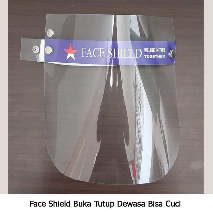 FACE SHIELD BUKA TUTUP DEWASA BISA DICUCI