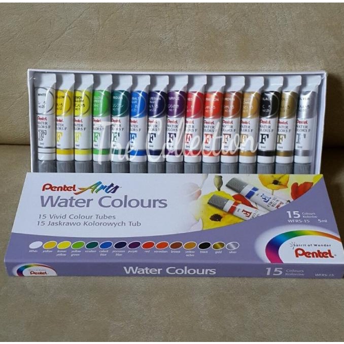 

Atk0319Pt 15 Warna Cat Air Pentel Wfrs 15 Watercolour Art Color