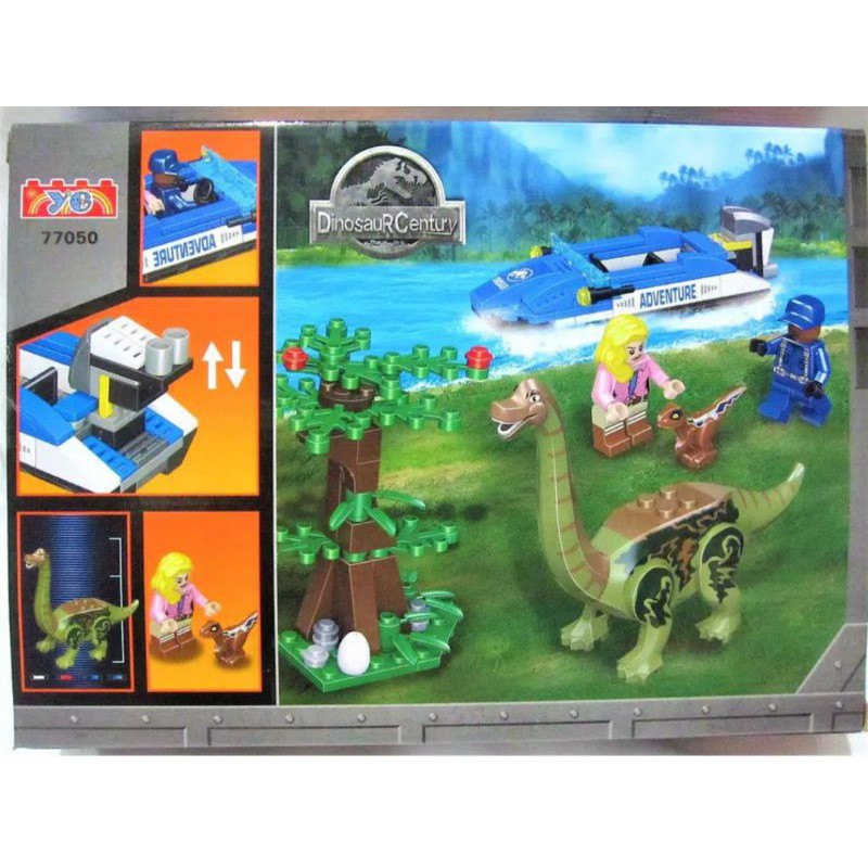Toys / Mainan LEGO Dinosaurus Jurassic World Brachiosaur & Baby Veloceraptor Compatible Lego
