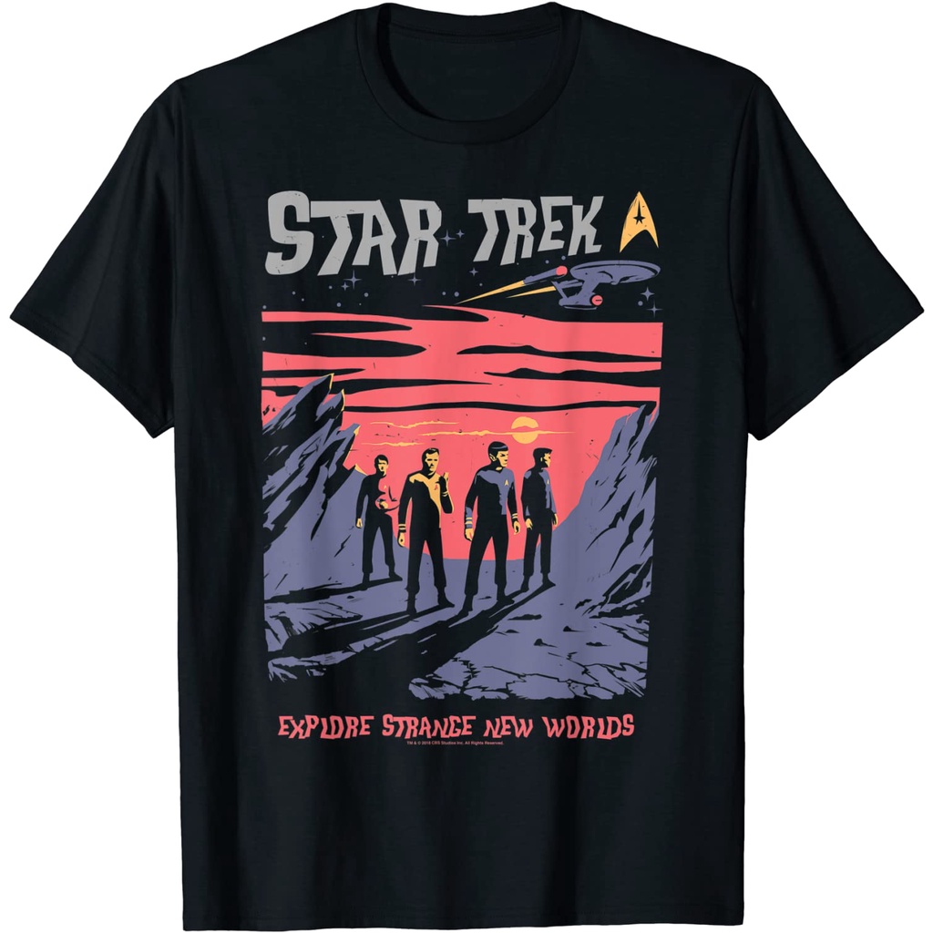 KAOS Star Trek Explore Strange New Worlds Fan Art T-Shirt