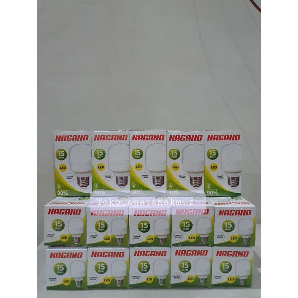 Lampu Bohlam Led Kapsul Nagano 15w 15watt - Lampu Hemat Terang Termurah