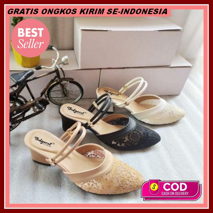 Sandal High Hils Sendal Haihils Wanita Import Kekinian Terbaru 2021 He High Heels Pesta Wanita Bru