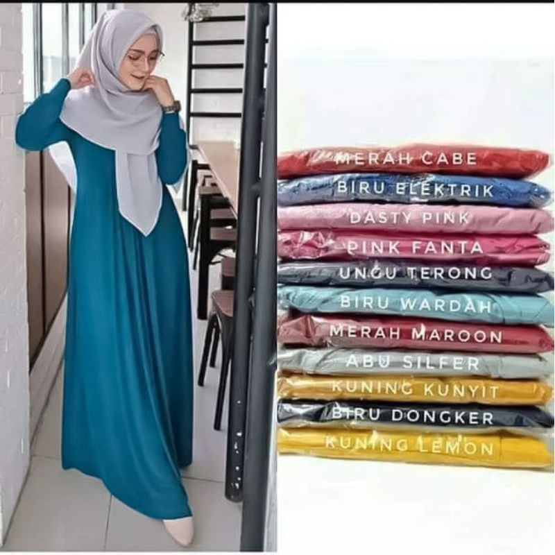 Gamis Jersey polos