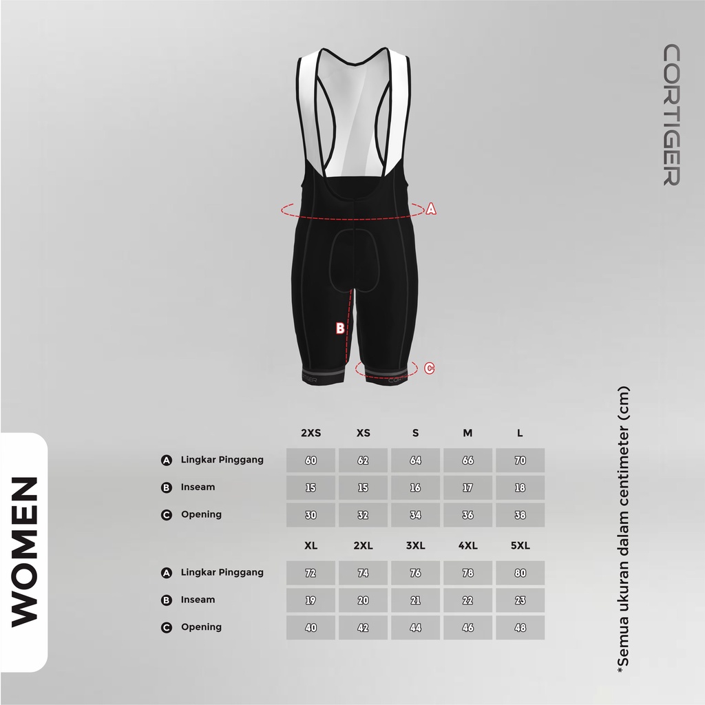 Cortiger - BIB SHORT BASIC &quot;CLASSIC BLUE&quot; WOMEN