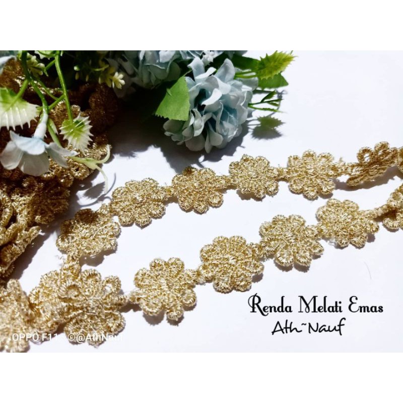 Renda Melati Emas 2cm