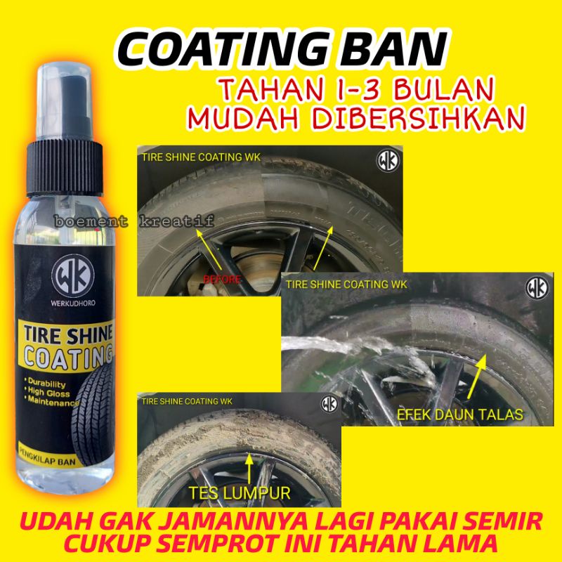 Paket perawatan kendaraan / Pembersih mesin / pengkilap body / Semir ban semi coating / penghitam body kasar permanen