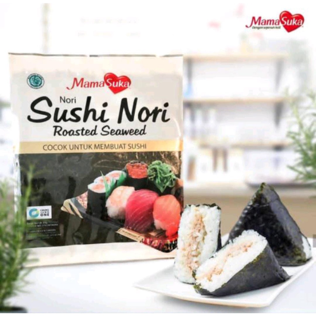 

NORI SUSHI BESAR MAMA SUKA 10PCS