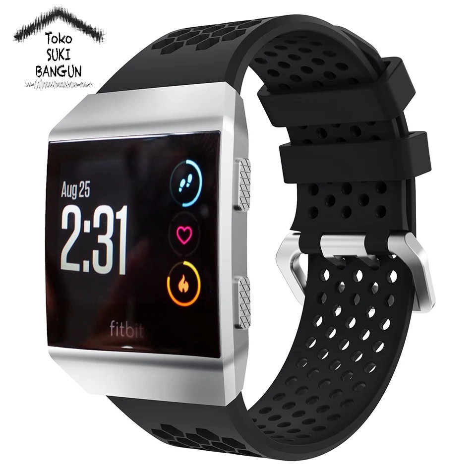 TALI JAM Fit IONIC Rubber BREATHABLE Silicone Watch Band Strap