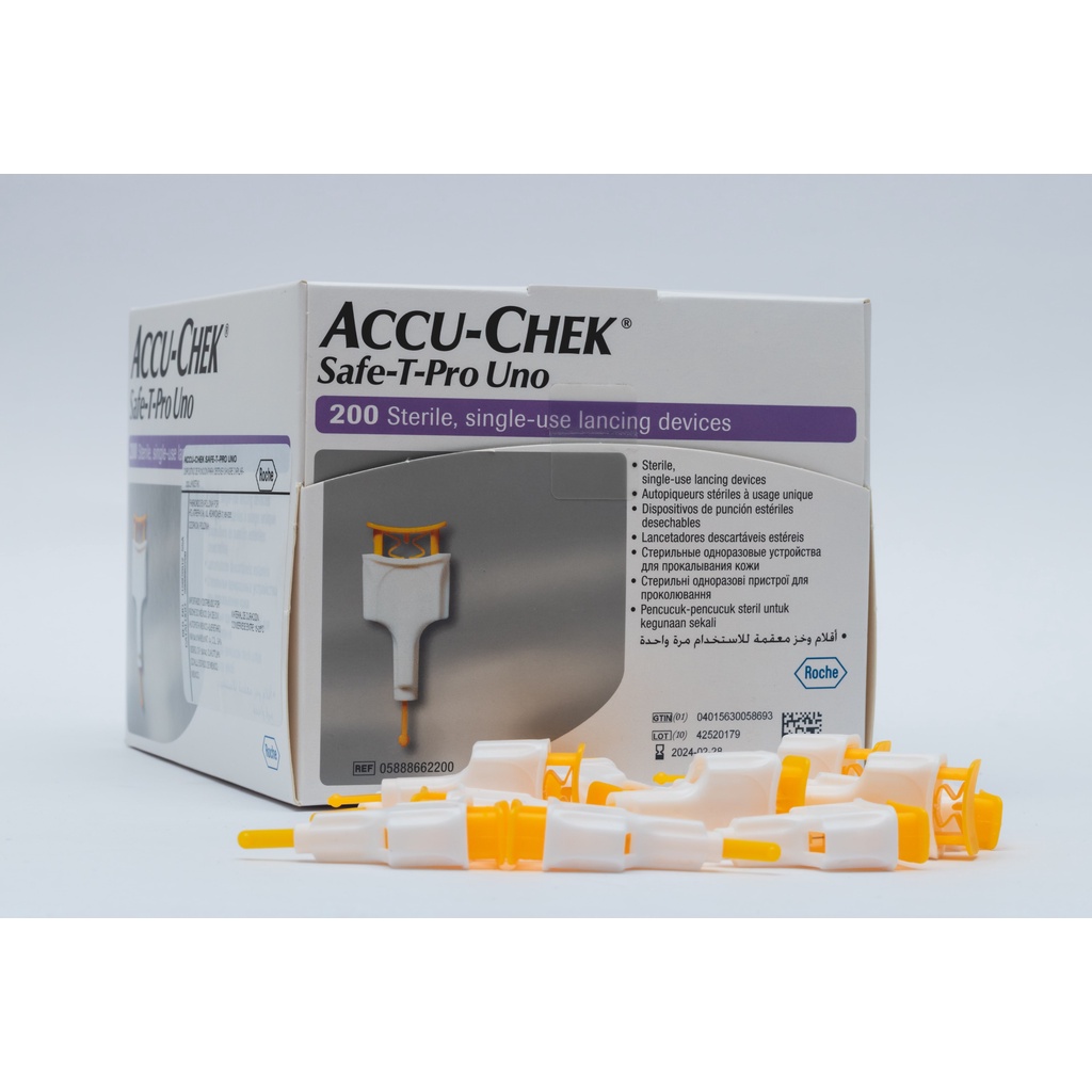 Lancing Device Blood lancet Jarum ACCU-CHEK Safe-T-Pro Uno