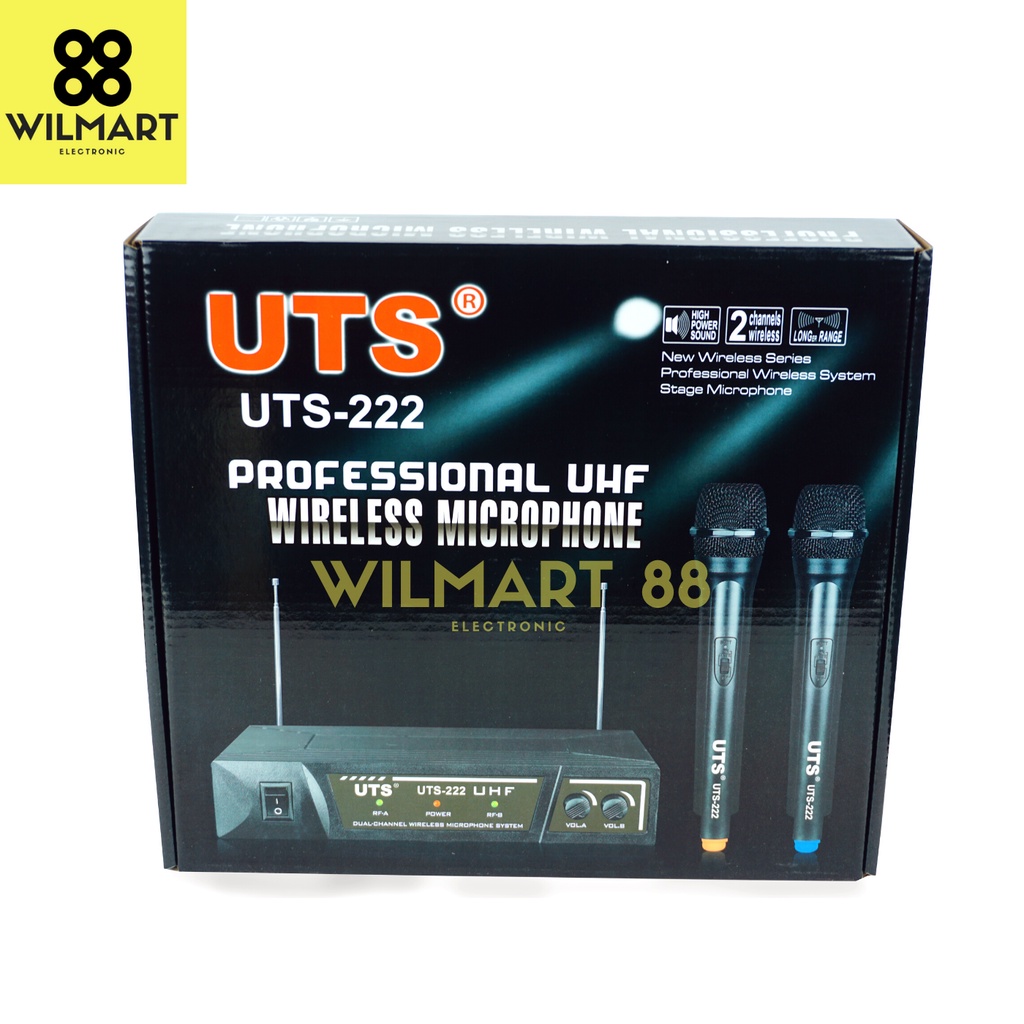 [✅COD] Mic Wireless UHF UTS UTS-222 Microphone Genggam 2 Buah UTS- 222 Original