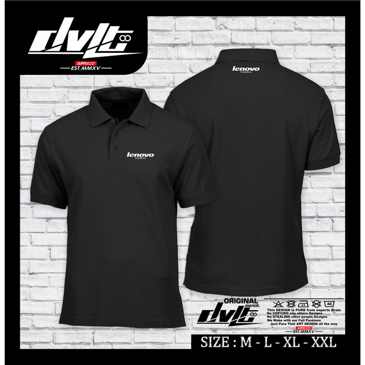 Poloshirt / Kaos Gadget Lenovo Smartphone Logo Murah     - Blink