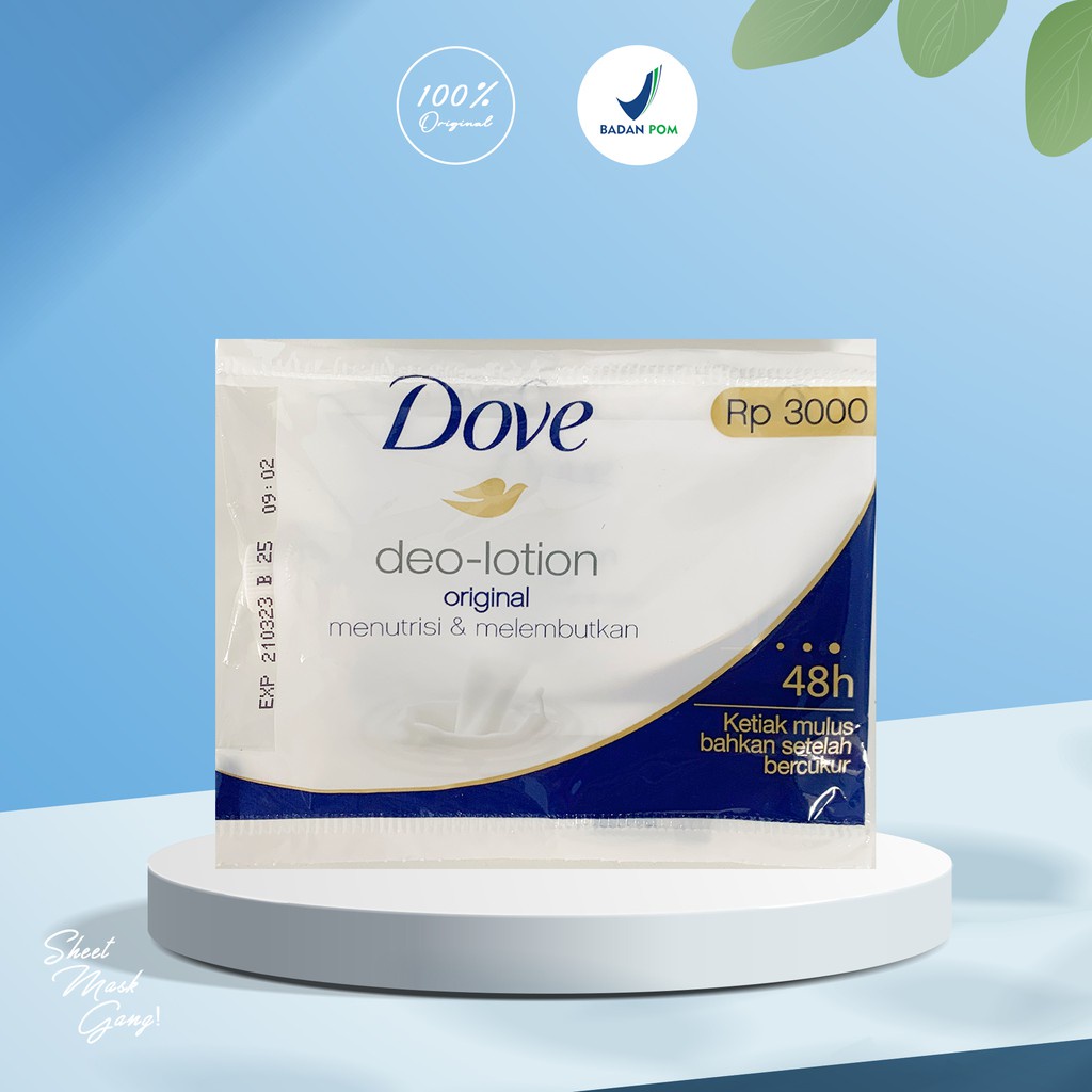 DOVE DEO LOTION DEODORANT / LOTION SACHET / DOVE DEODIRANT SACHET