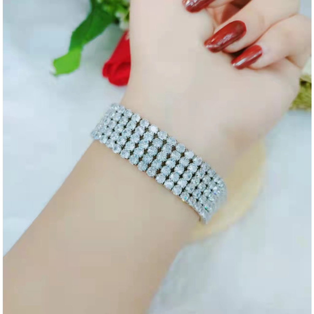 Gelang Xuping Mata Full 3 Baris Dan 5 Baris  005Z,006Z