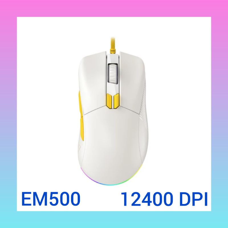 EKSA EM500 RGB Gaming Mouse 12400 DPI 1000Hz Lightweight USB Wired Gaming Mice with 8 Programmable Buttons for PC Laptop