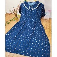 POLA BAJU INSTAN DASTER Busui Kerah Rebah 065 kancing depan - peterpan collar Homedress Sewing Pattern