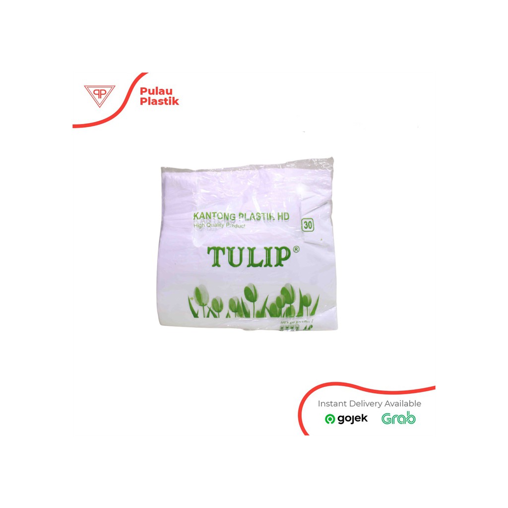 Kresek Merk Tulip uk. 24, 26, 30, 35 / Kresek Putih Tebal
