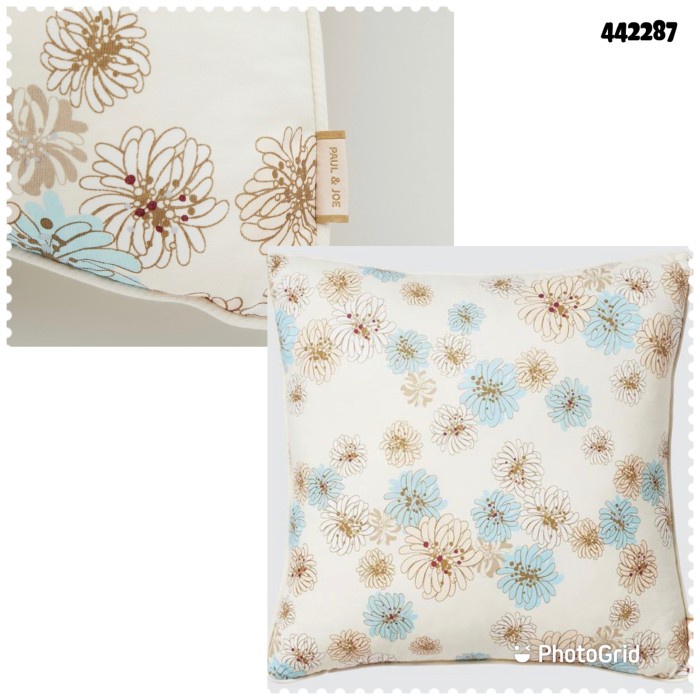 Bantal Uniqlo Paul And Joe, Bantal Sofa, Paul & Joe Uniqlo - Bunga Putih Barang Bagus
