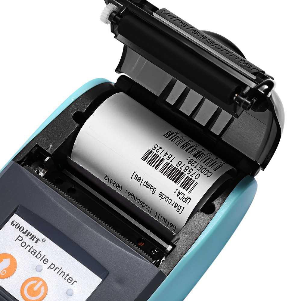 GOOJPRT POS Bluetooth Thermal Receipt Printer 58mm - JP-PT210 [Hitam Oren]