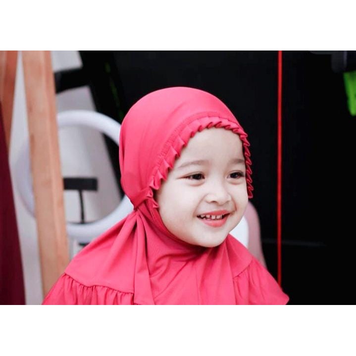 Jilbab Anak KCB Lipit Allsize 0-3 Tahun Hijab Anak Lucu Kerudung Anak Terbaru