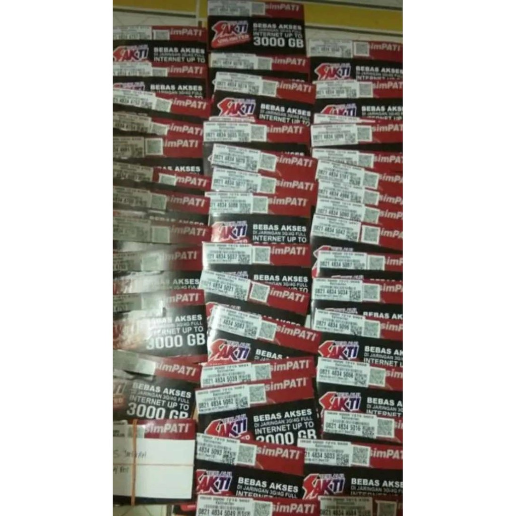 Kartu perdana paket telkomsel extra unlimited 3000 GB