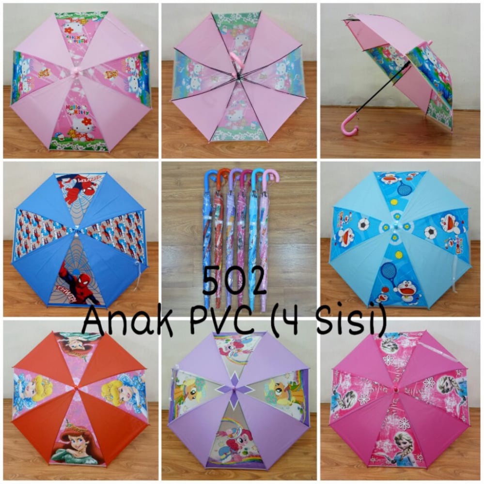 Payung Anak  PVC 4 SISI 502 .