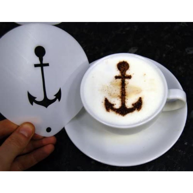

custom coffee stencil - stensil kopi - custom stencil