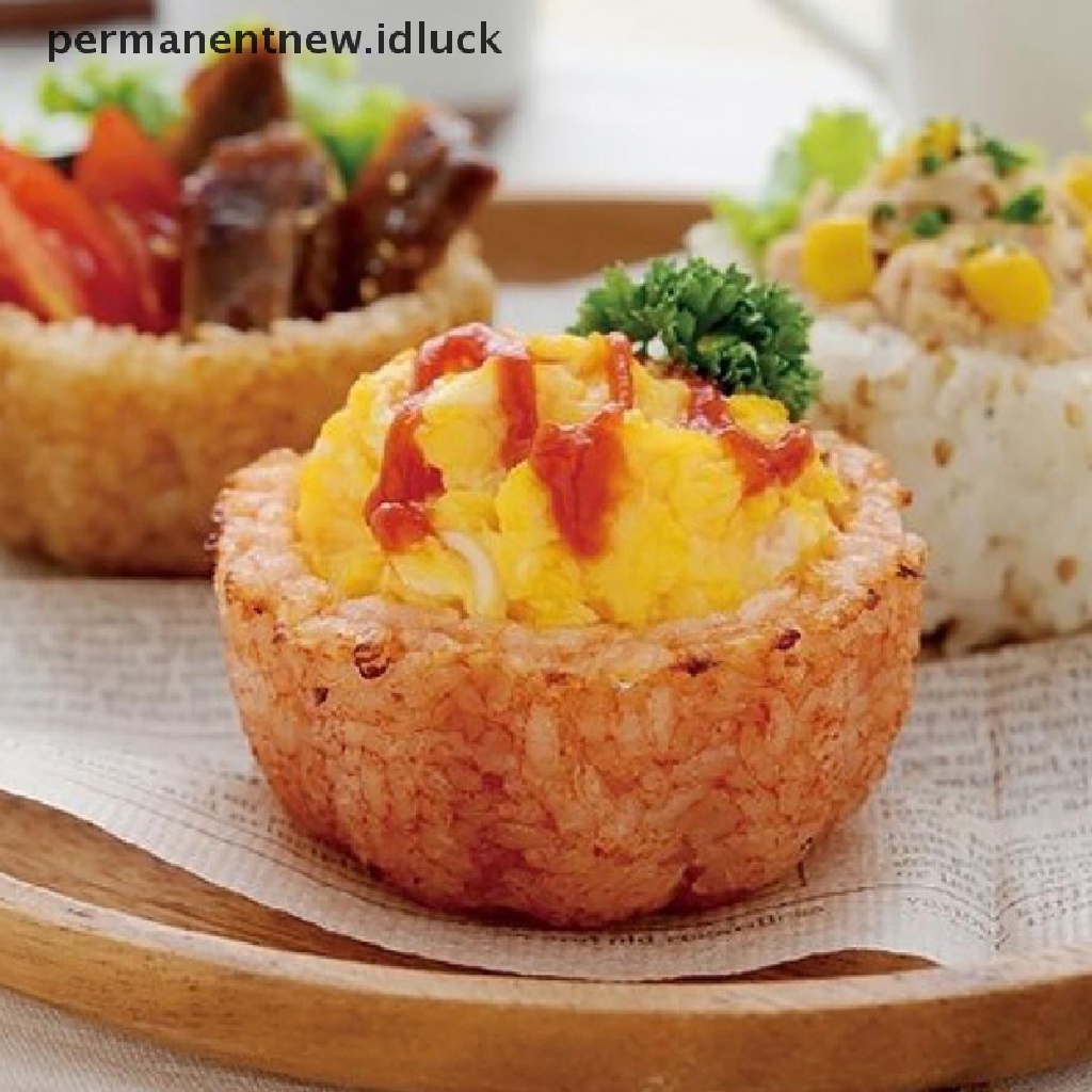 Cetakan Cangkir Nasi 3D Bahan Plastik Tanpa Penutup Untuk Makanan Penutup Anak