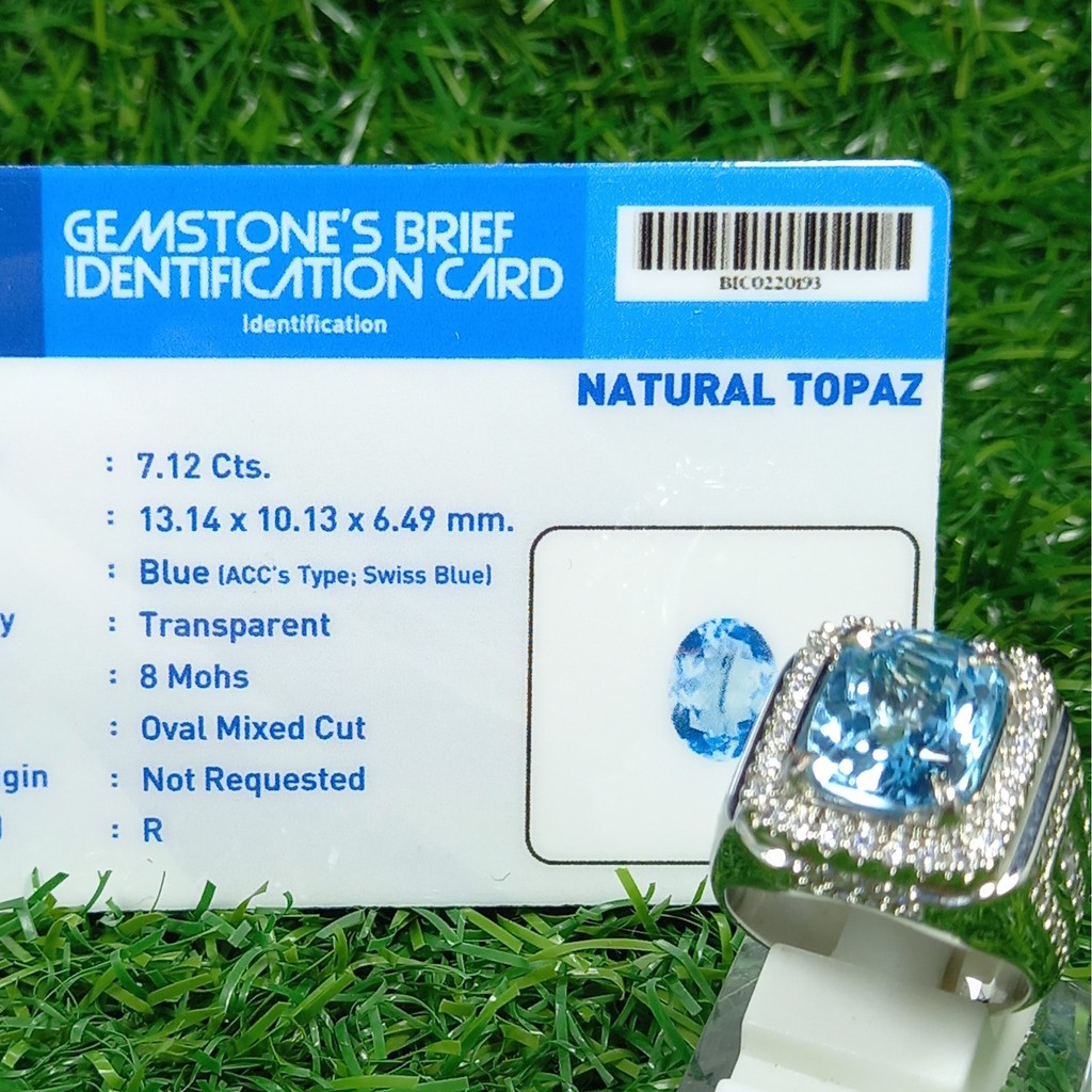 BATU CINCIN NATURAL BLUE TOPAS