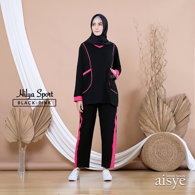 Baju Senam Wanita Setelan Olahraga Muslimah Sporty Muslim HILYA AISYE
