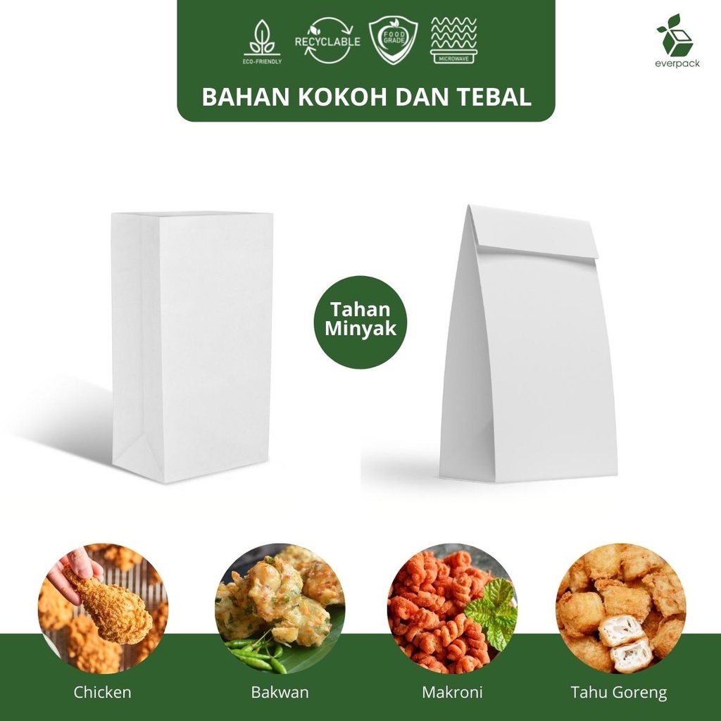 

Paperbag Greaseproof (12,5 x 7,5 x 22,5)