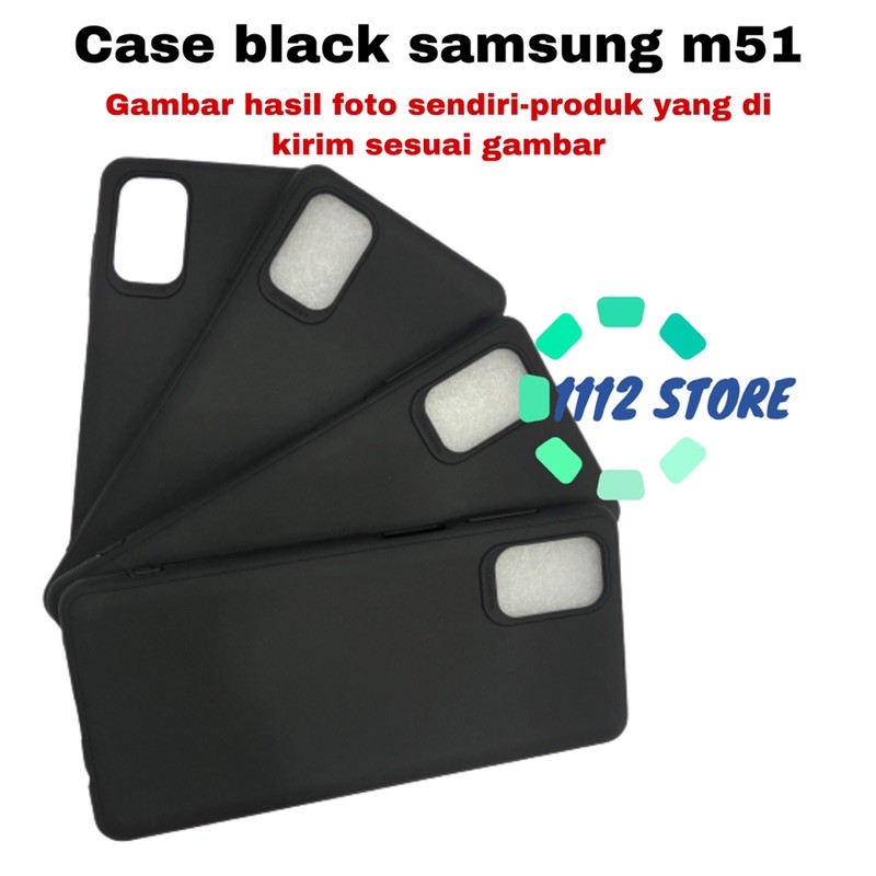 case samsung m51 - silikon samsung m51 - jellycase samsung m51 hitam kualitas premium
