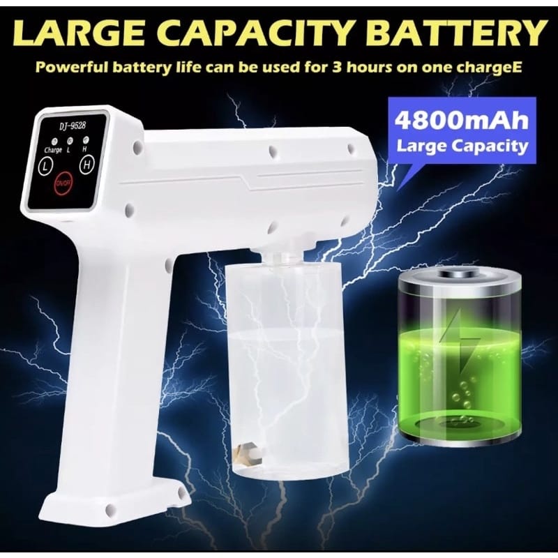 ( Bisa COD ) UV Nano Spray Gun Automizer  Disinfektan Spray Wireless Baterai 4800MaH