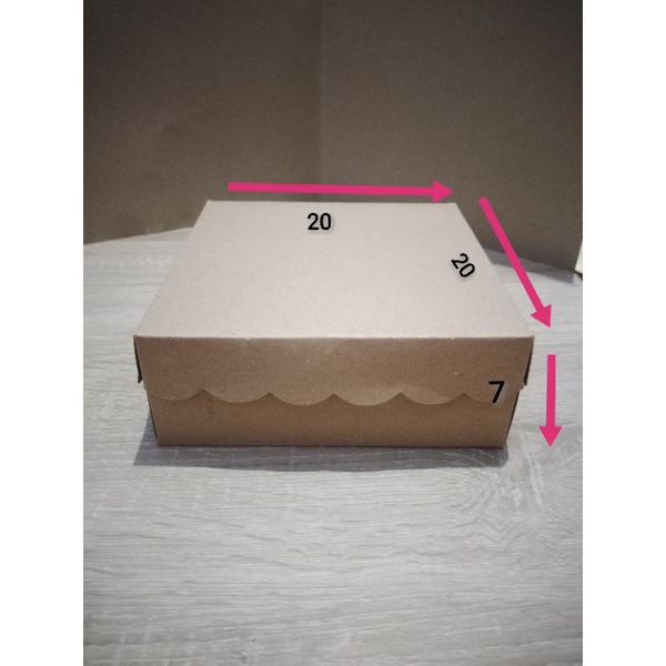 

DUS NASI KOTAK R10K (20X20X7) BOX KRAFT COKLAT MURAH