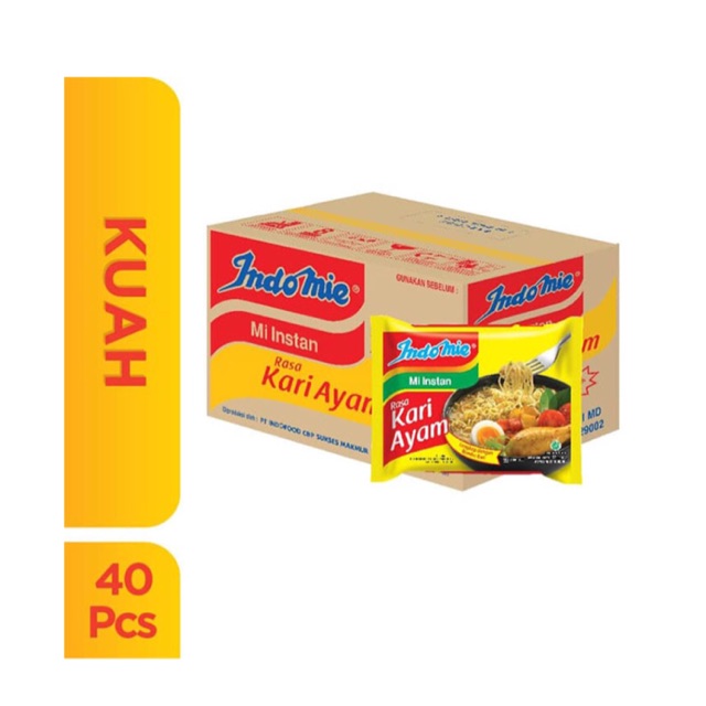 

Indomie Mie Kari Ayam [72 g/ 40 pcs]