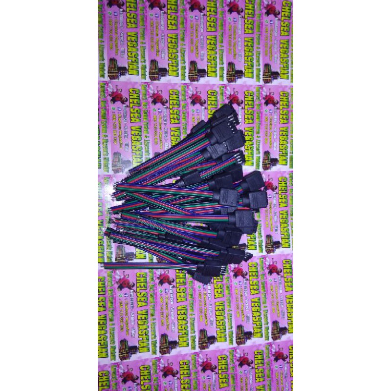 Soket kabel 4 pin / soket rgb