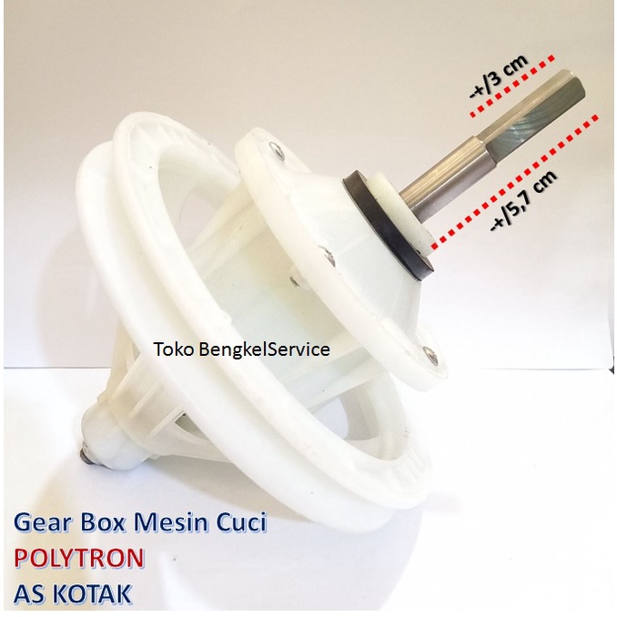 Gear Box Gearbox Mesin Cuci Polytron Gigi AS KOTAK