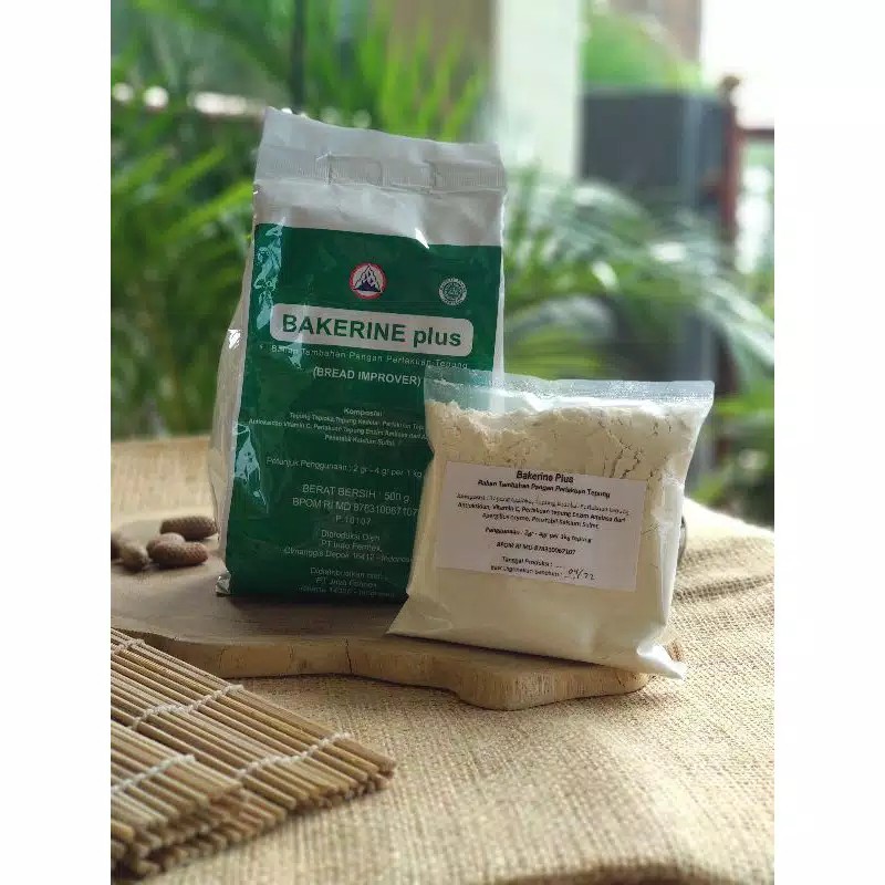 

BREAD IMPROVER BAKERINE PLUS 100gr 250gr 500 gram / PELEMBUT ROTI bakerin GROSIR