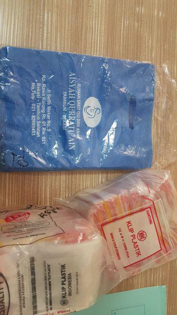 Plastik Klip Sablon 8x12cm Bungkus Obat