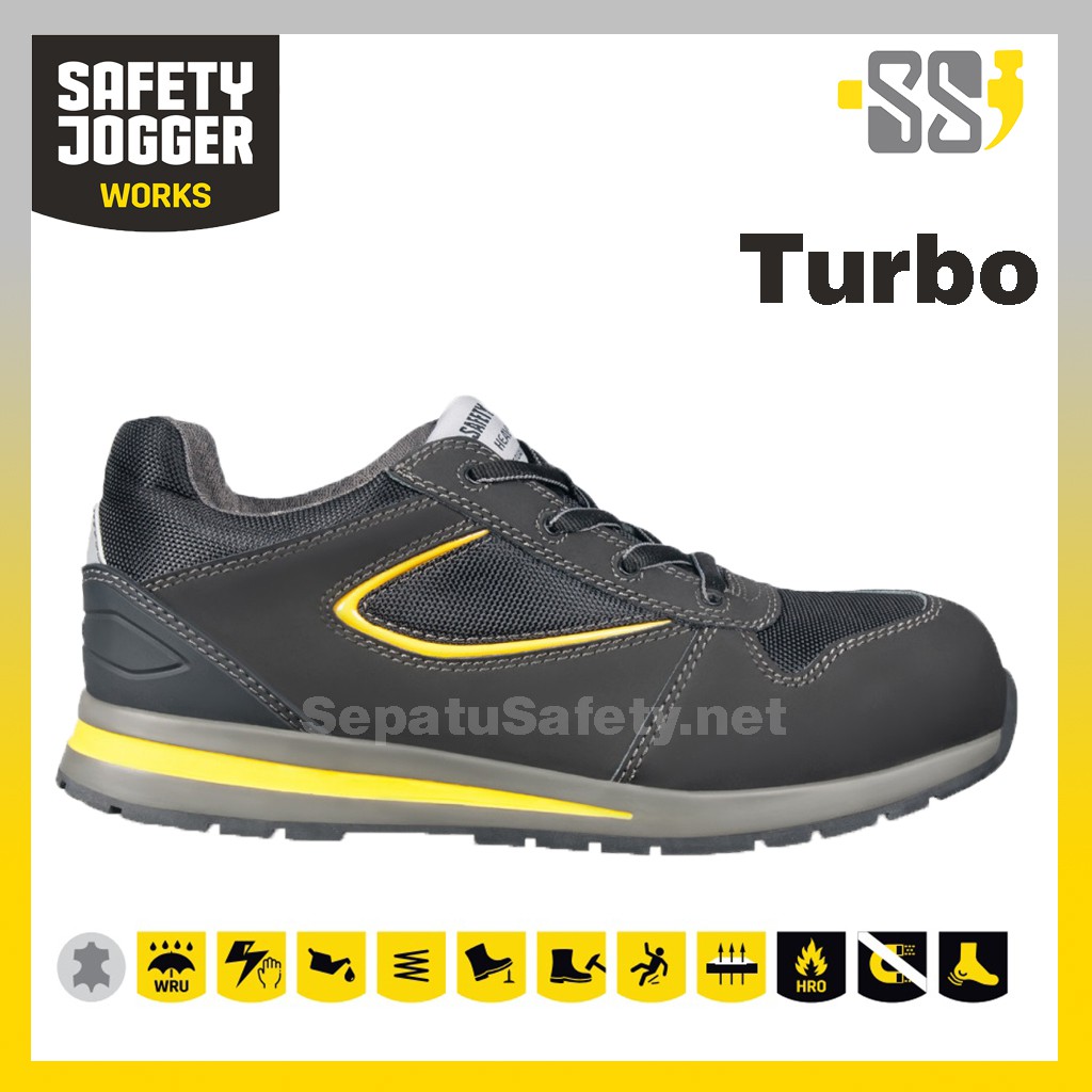 Sepatu Spatu Safety Septi Septy Sefti Safty Sefty Shoes Sport Jogger Joger Pria Turbo Original Asli